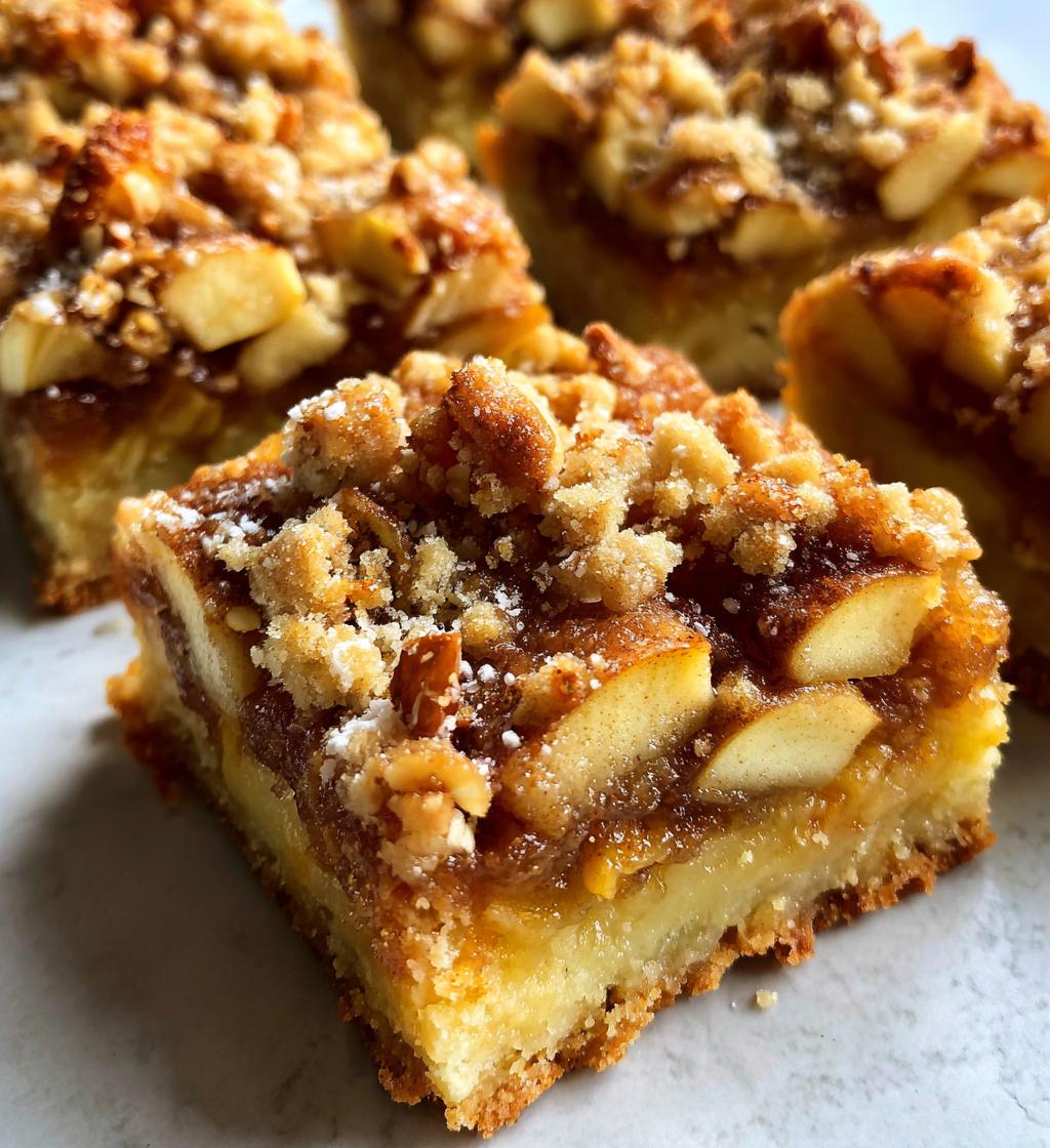 Apple Crisp Shortbread Bars - detail 1