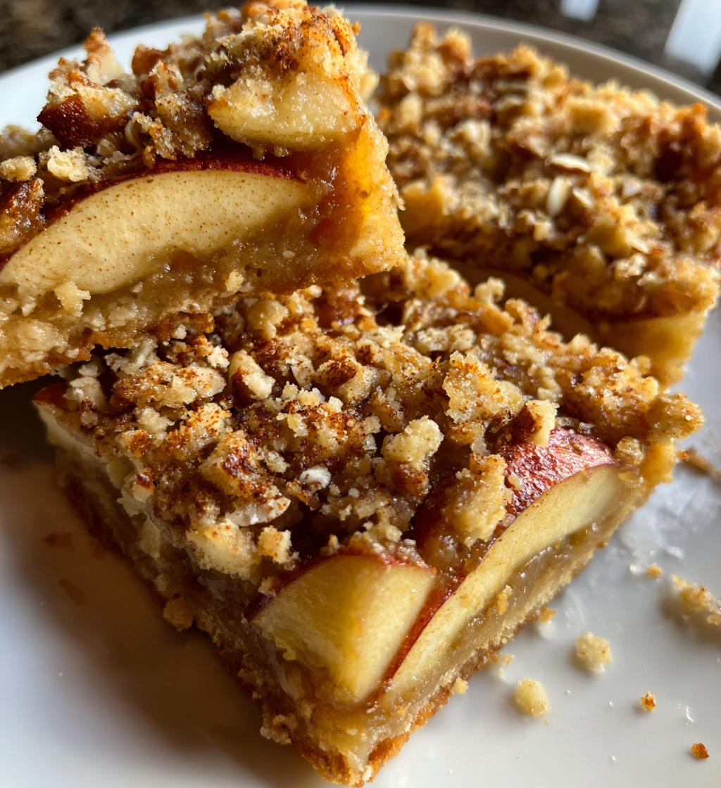 Apple Crisp Shortbread Bars