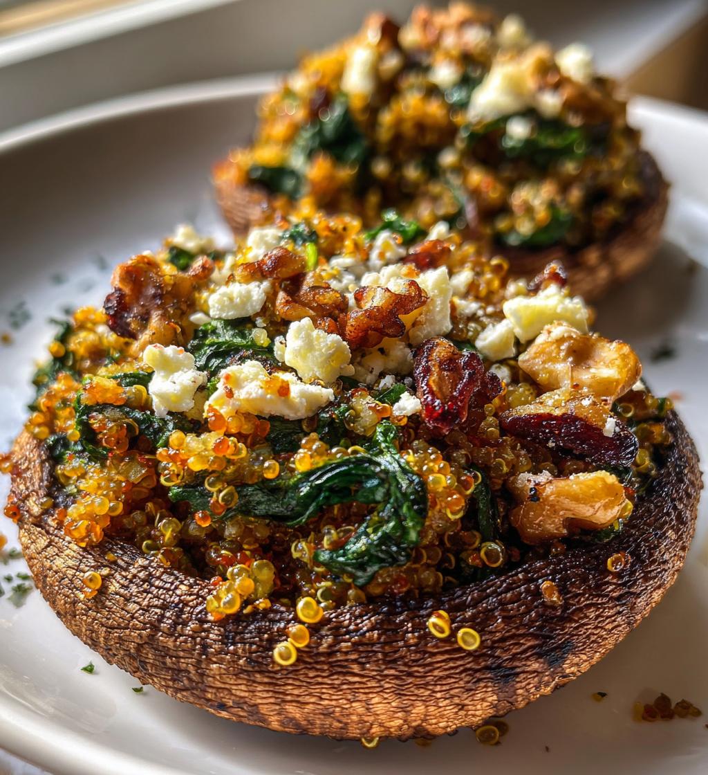 Autumn Harvest Stuffed Portobello Mushrooms - detail 1