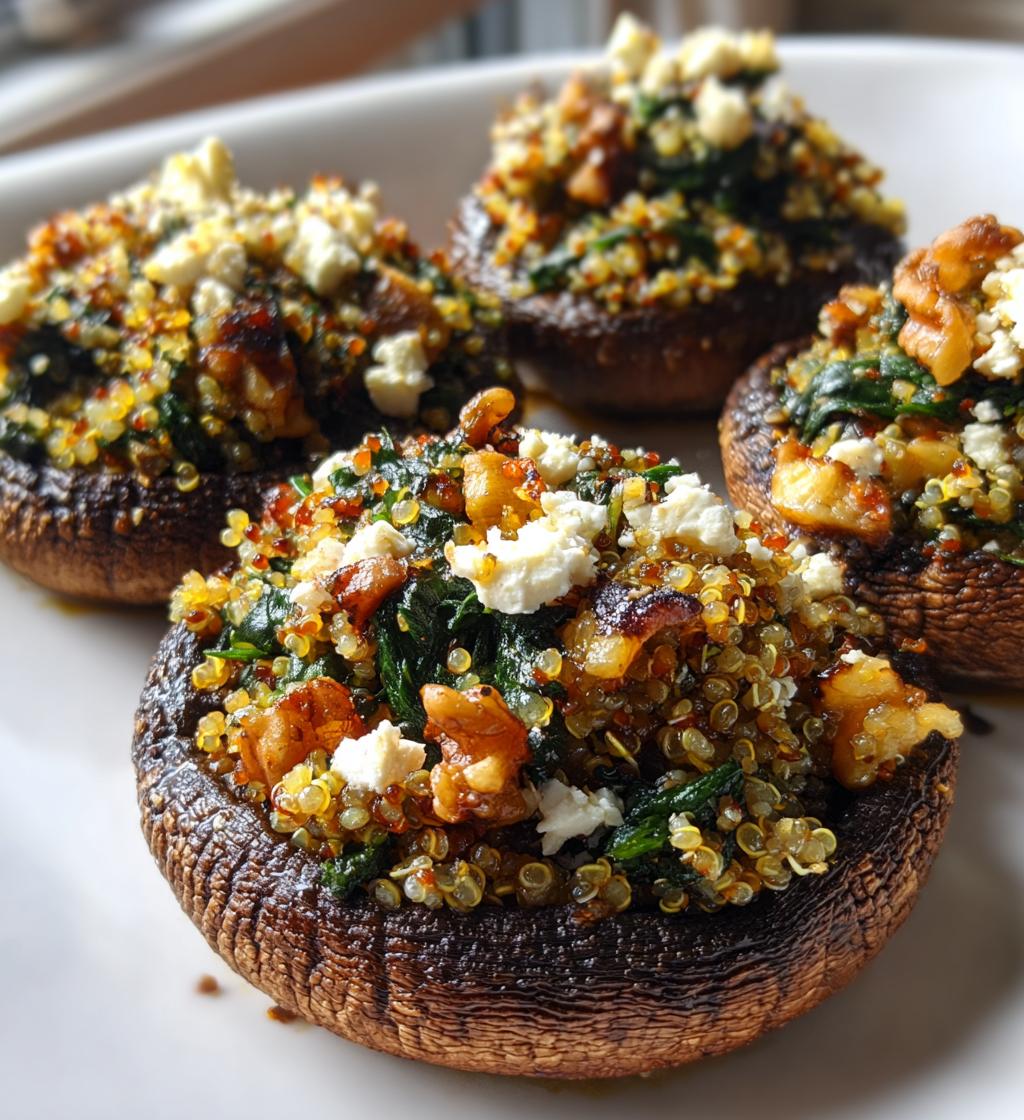 Autumn Harvest Stuffed Portobello Mushrooms