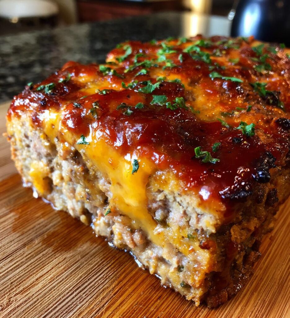 BBQ Cheddar Meatloaf