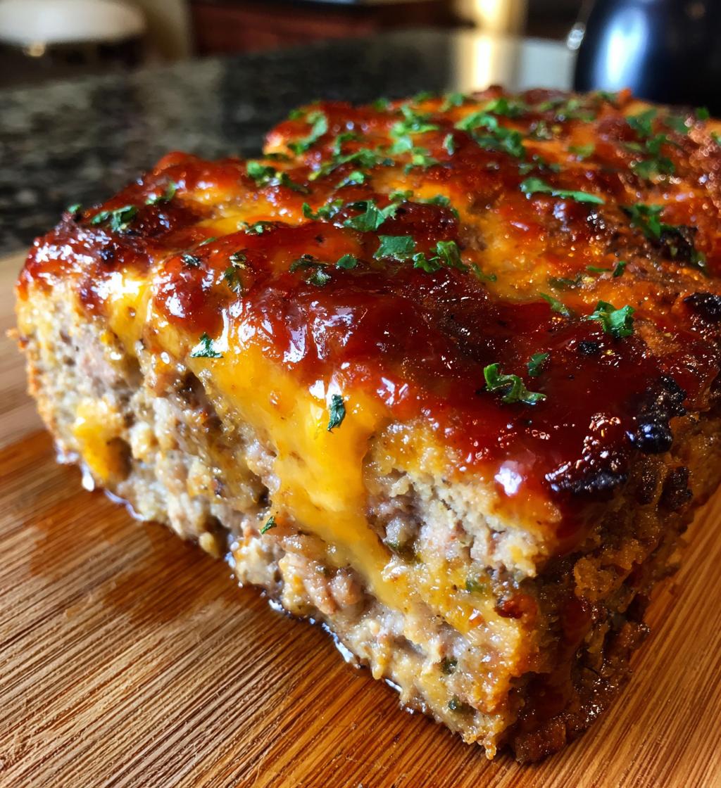 BBQ Cheddar Meatloaf