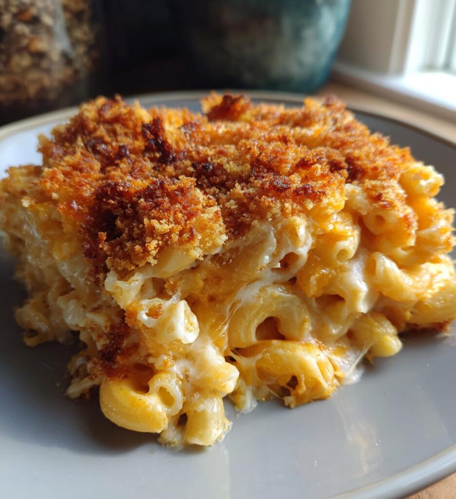 Baked Mac and Cheese with a Crunch
