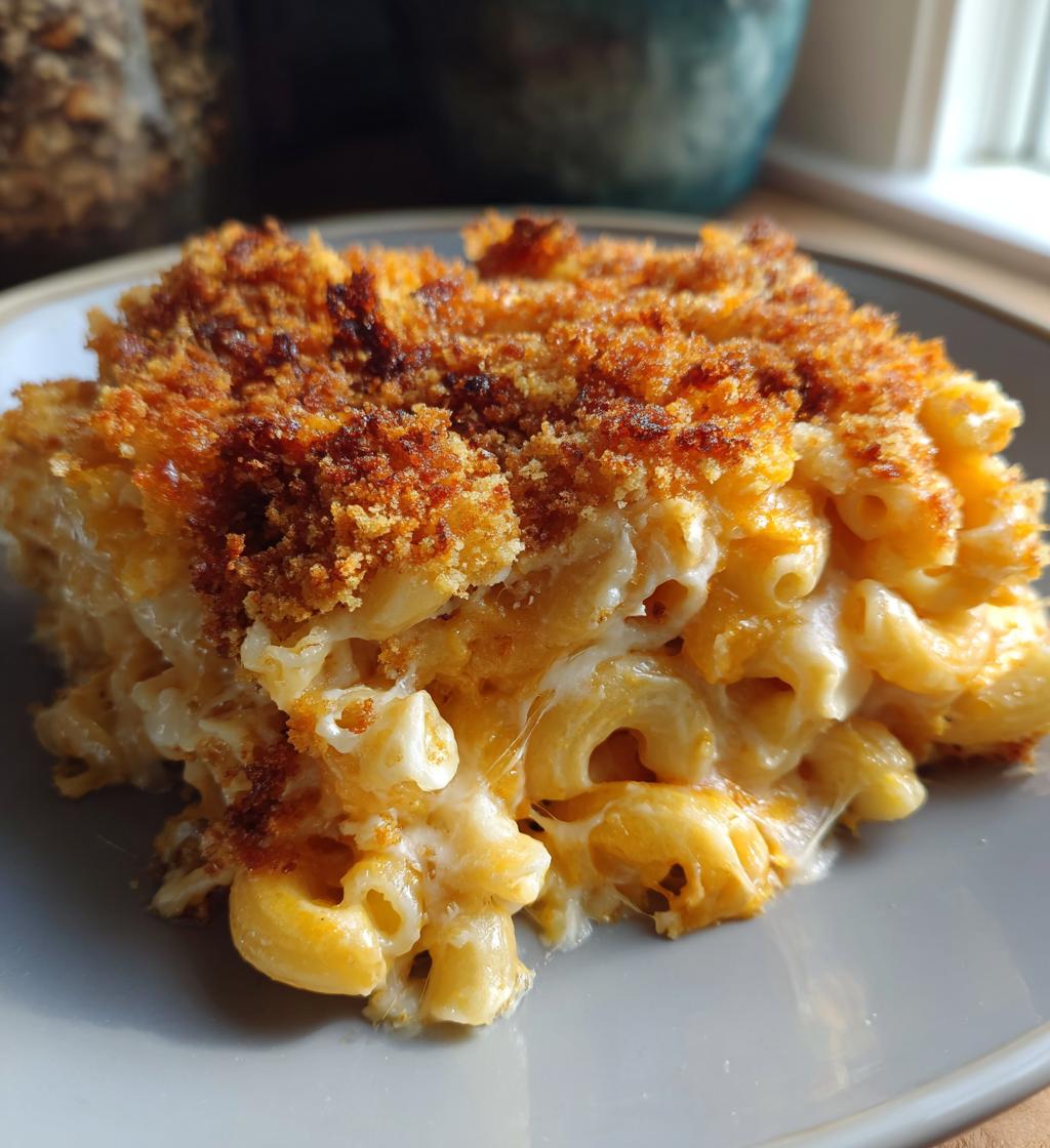 Baked Mac and Cheese with a Crunch