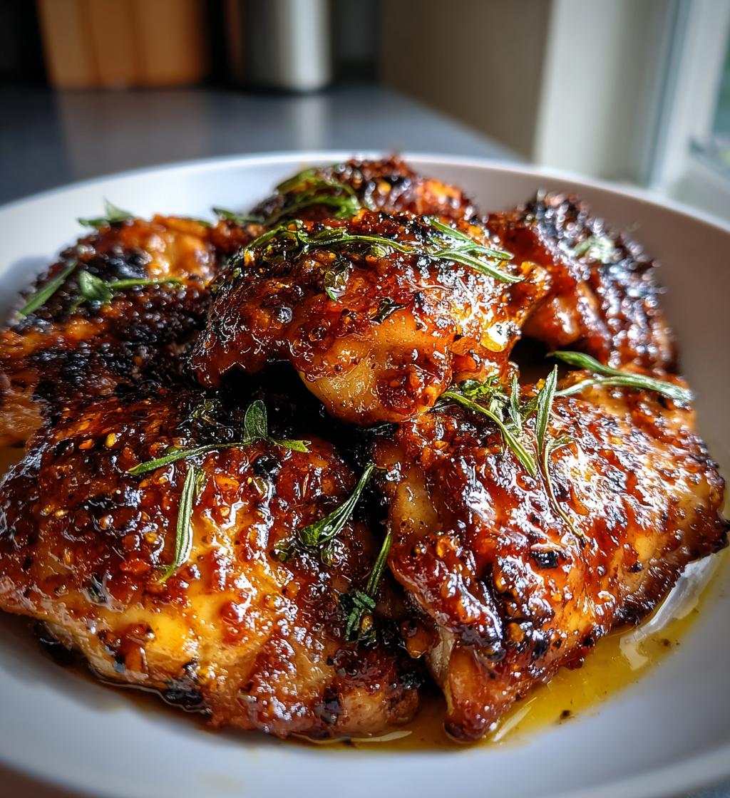 Bbq Spiced Chicken Thighs With Tangy Honey Glaze - detail 1