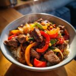Beef And Pepper Rice Bowl