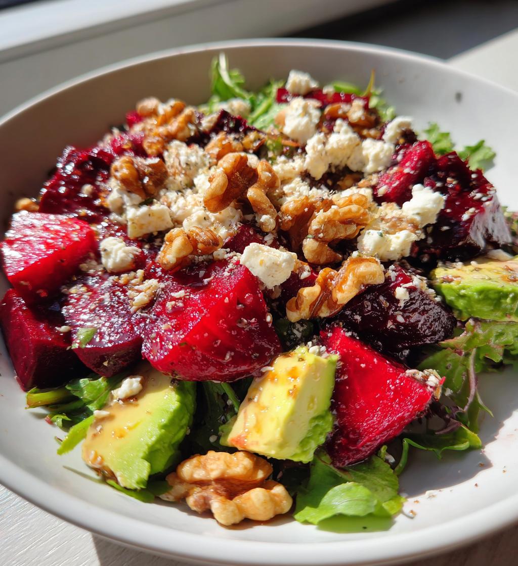 Beet, Avocado & Feta Salad