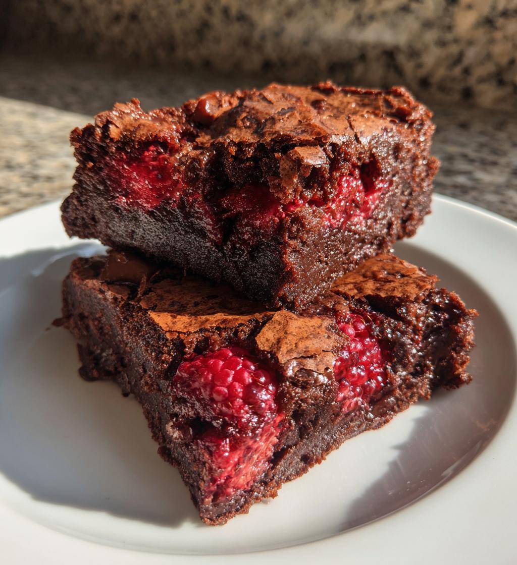 Best Raspberry Swirl Brownies