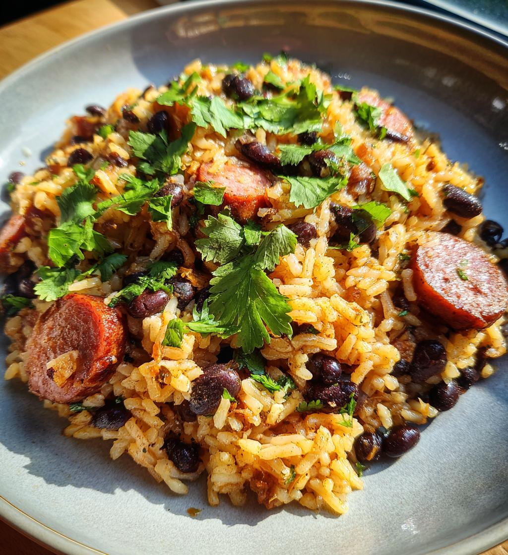 Black Beans and Rice with Sausage
