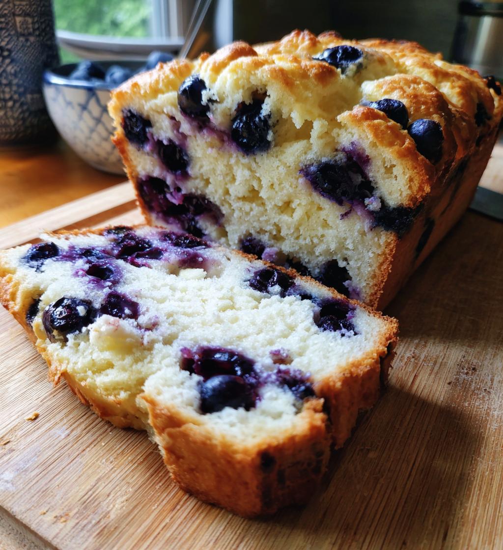Blueberry Fluffy Cottage Cheese Cloud Bread - detail 1