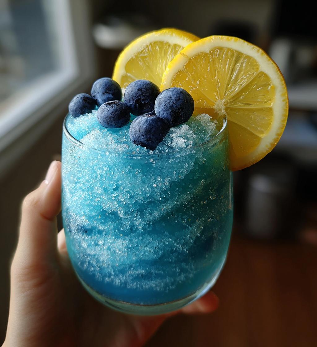 Blueberry Lemon Drop Slushies