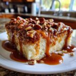 Butter Pecan Praline Poke Cake
