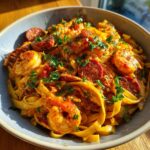 Cajun Shrimp Pasta with Sausage