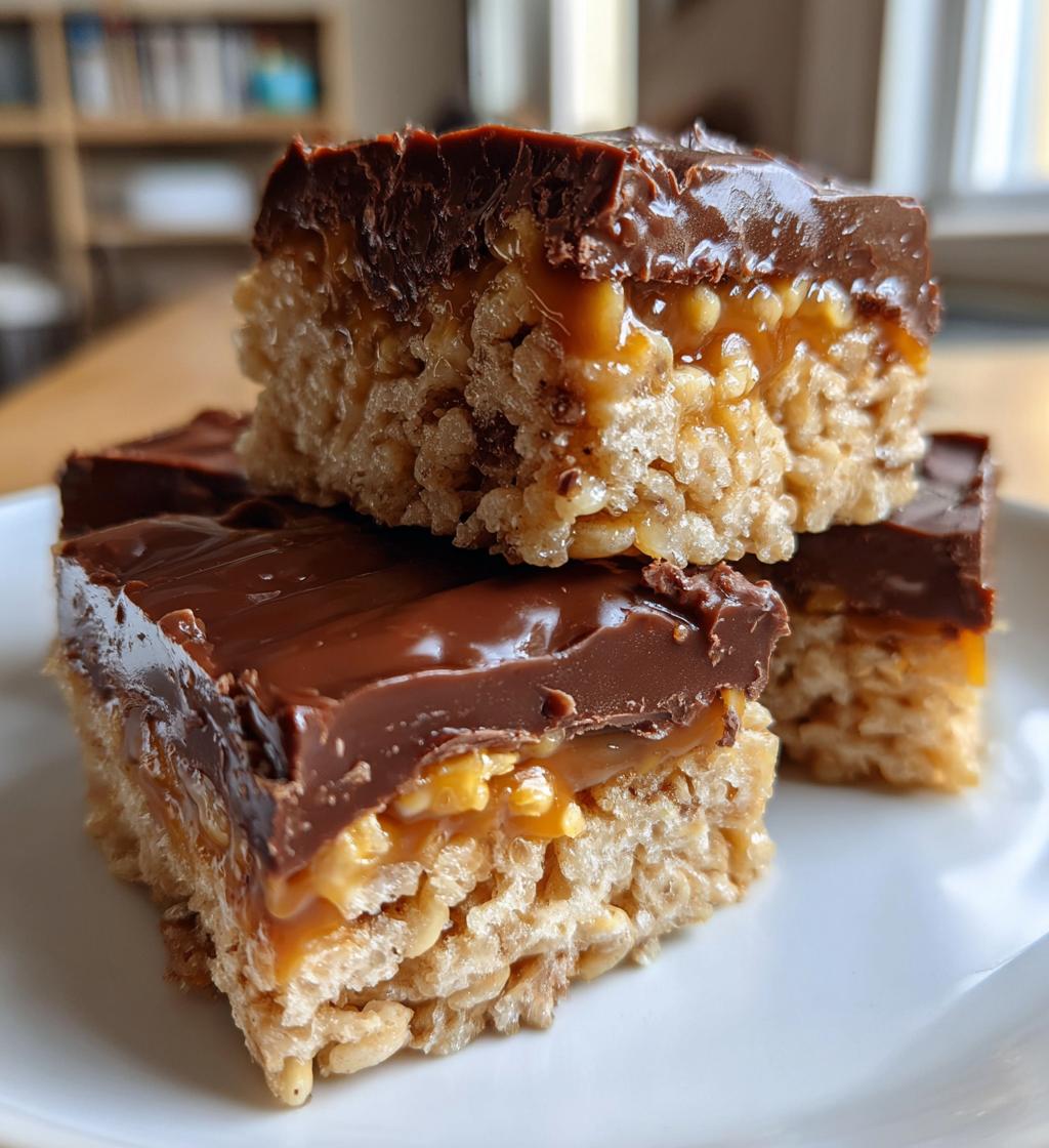Caramel Turtle Rice Krispie Treats - detail 1