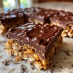 Caramel Turtle Rice Krispie Treats