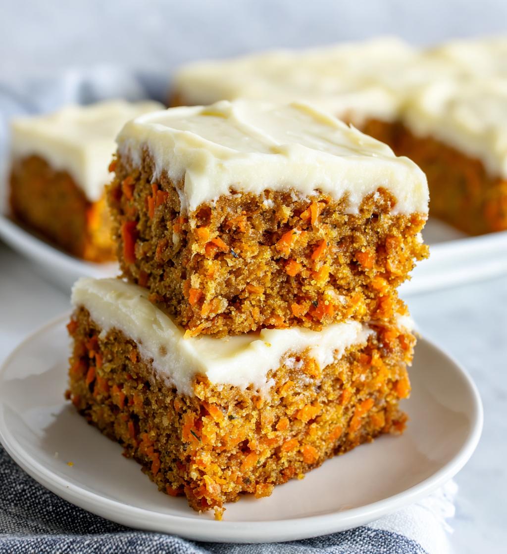 Carrot Cake Cream Cheese Bars - detail 1