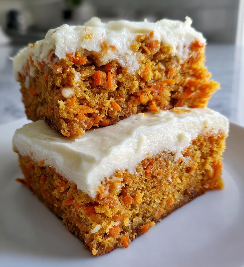 Carrot Cake Cream Cheese Bars