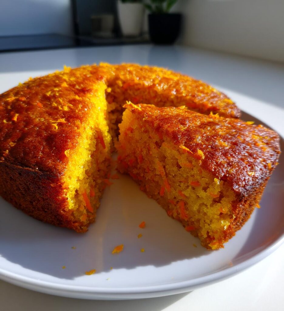 Carrot and Orange Cake (No Flour or Sugar)