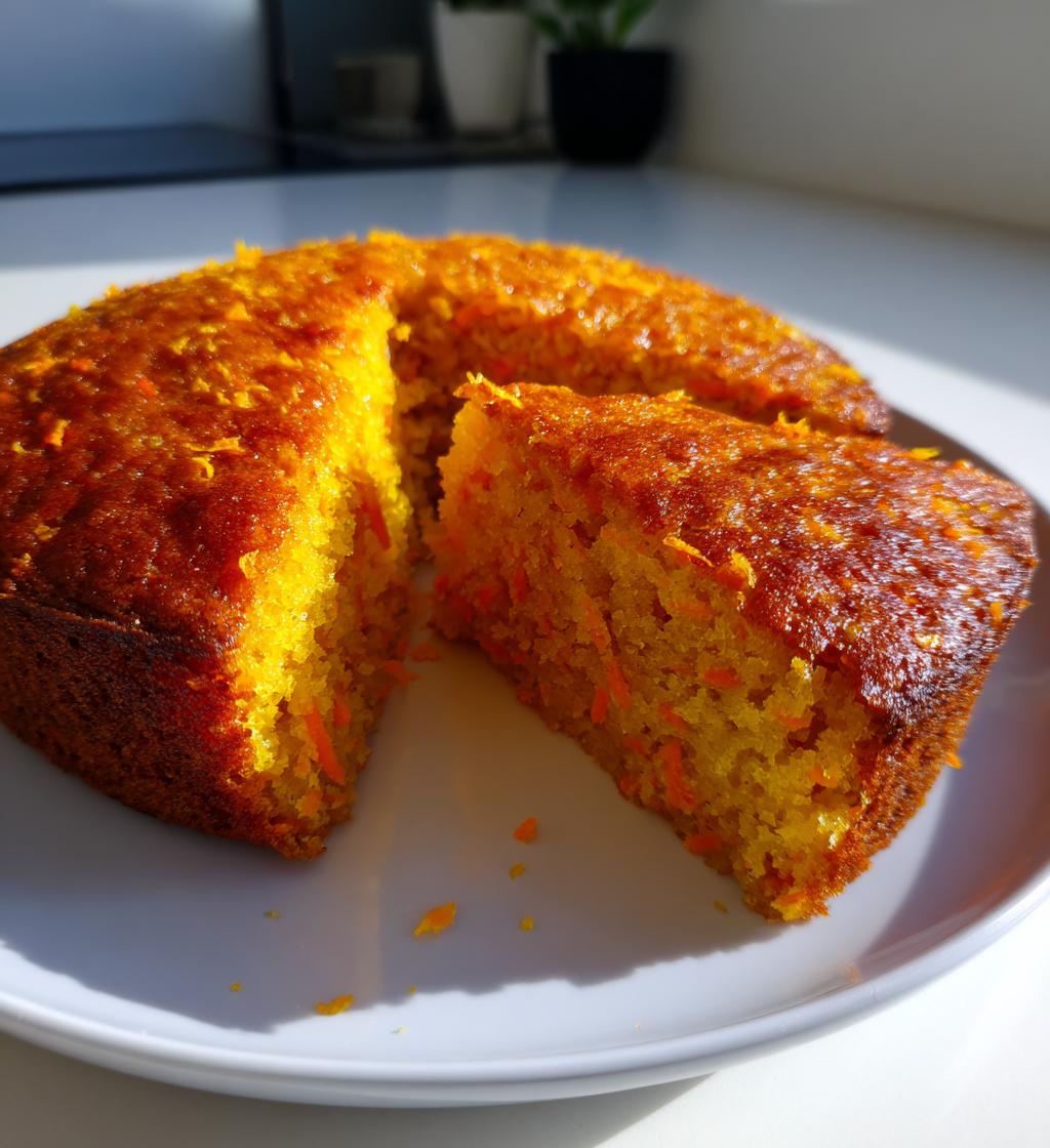 Carrot and Orange Cake (No Flour or Sugar)