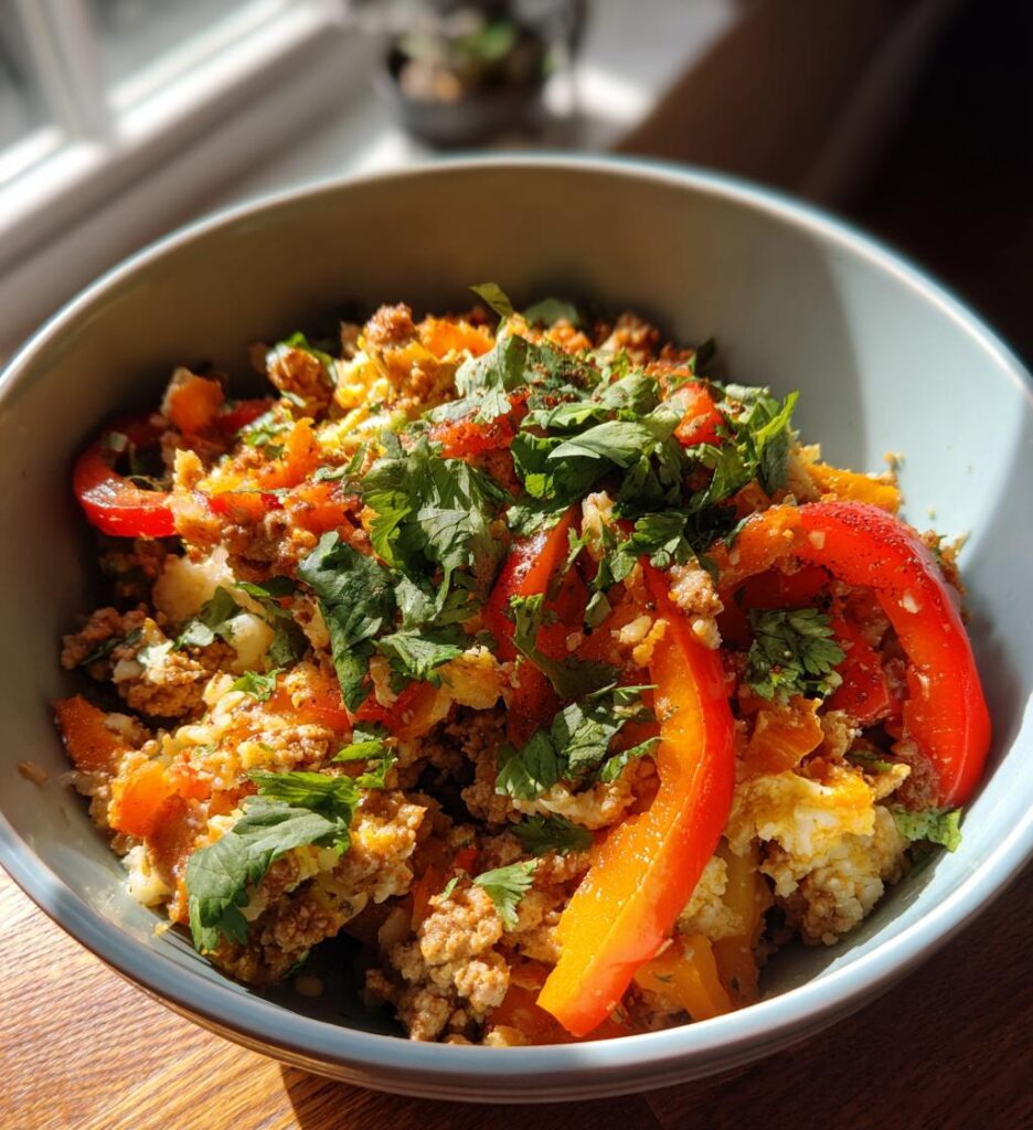 Cauliflower Rice Turkey Bowl