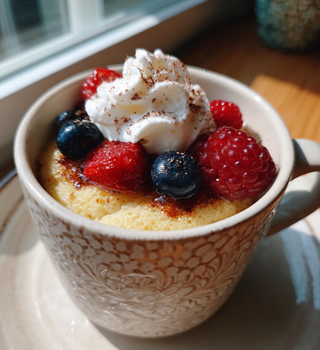 Cheesecake Mug Cake in Minutes