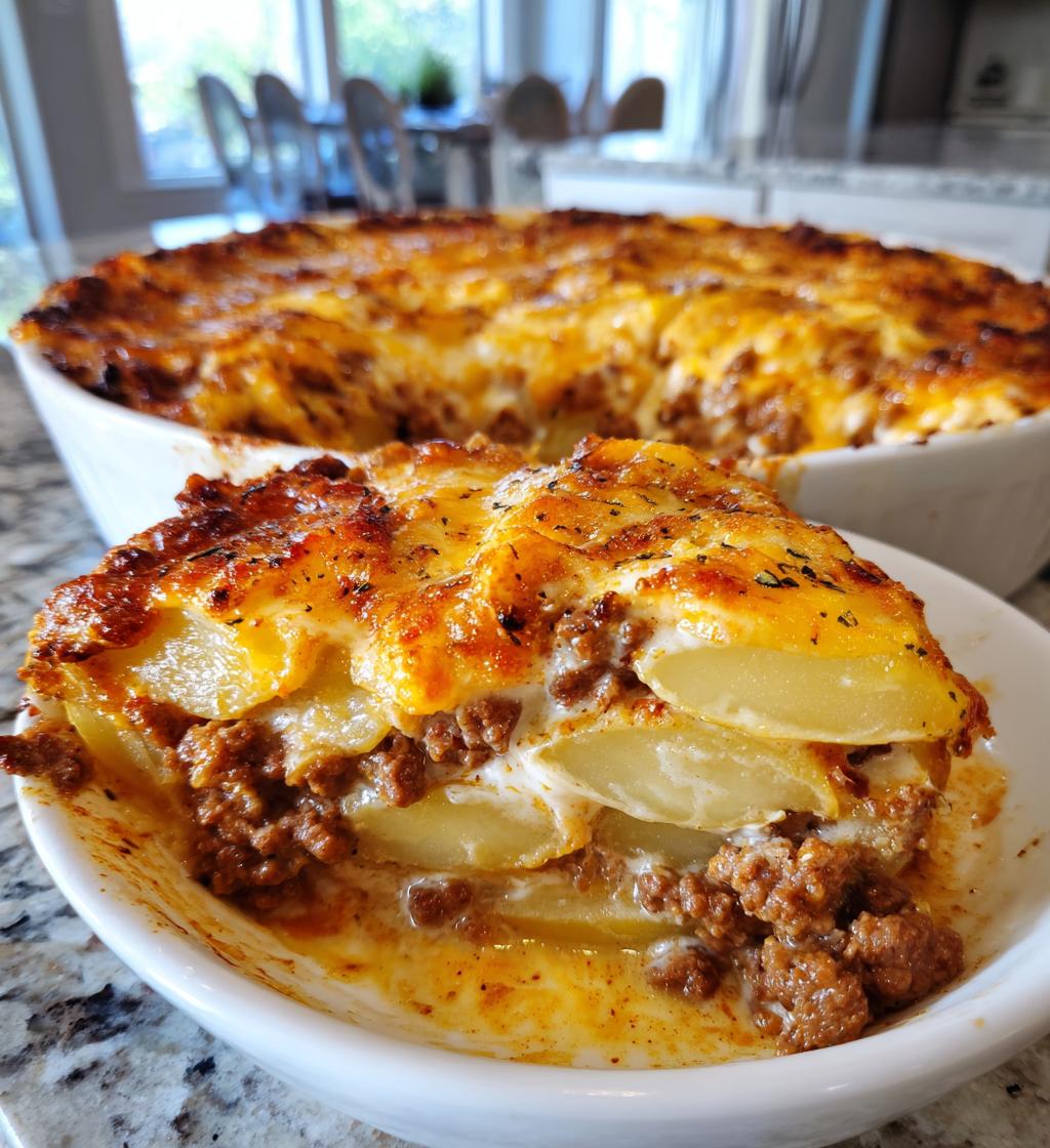 Cheesy Hamburger Potato Casserole - detail 1