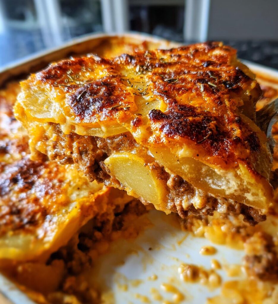 Cheesy Hamburger Potato Casserole