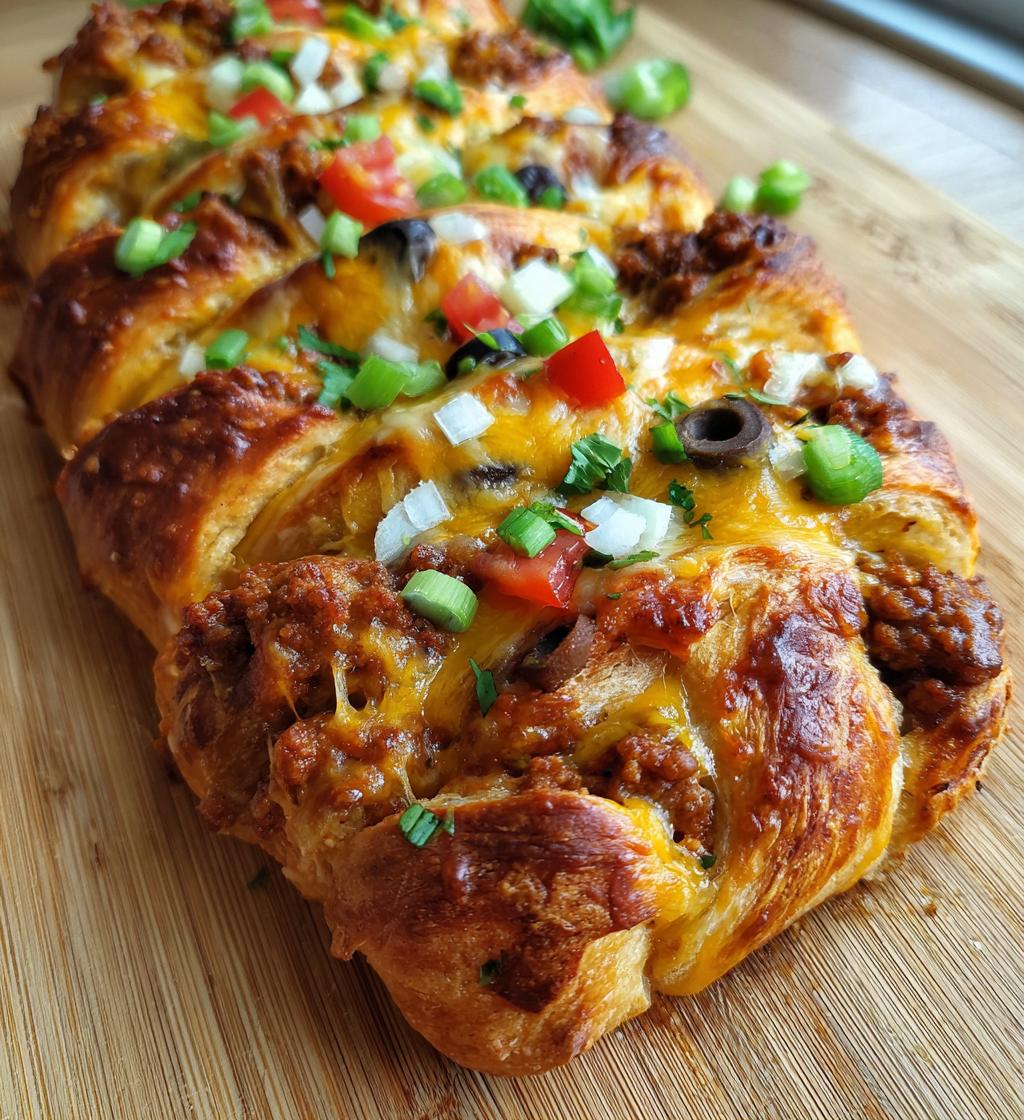 Cheesy Taco Braid Beef - detail 1