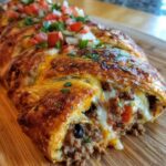 Cheesy Taco Braid Beef