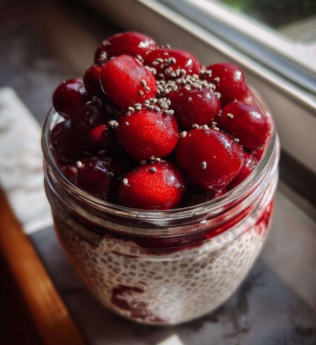 Cherry Chia Pudding - detail 1