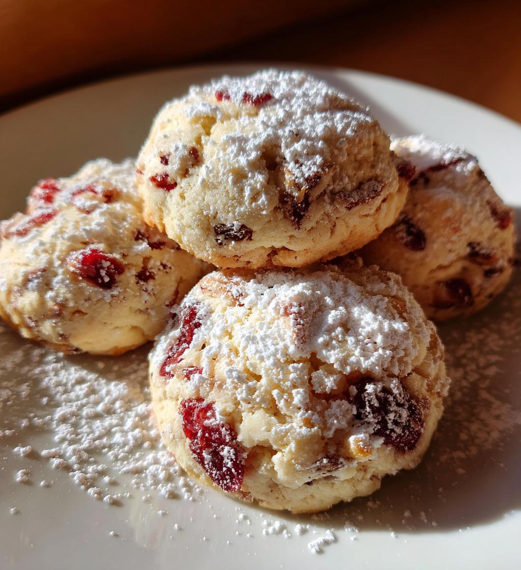 Cherry Snowball Cookies - detail 1