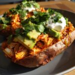 Chicken Avocado Stuffed Sweet Potatoes