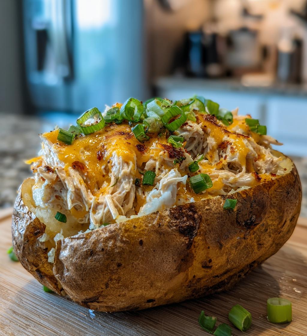 Chicken Ranch Baked Potatoes