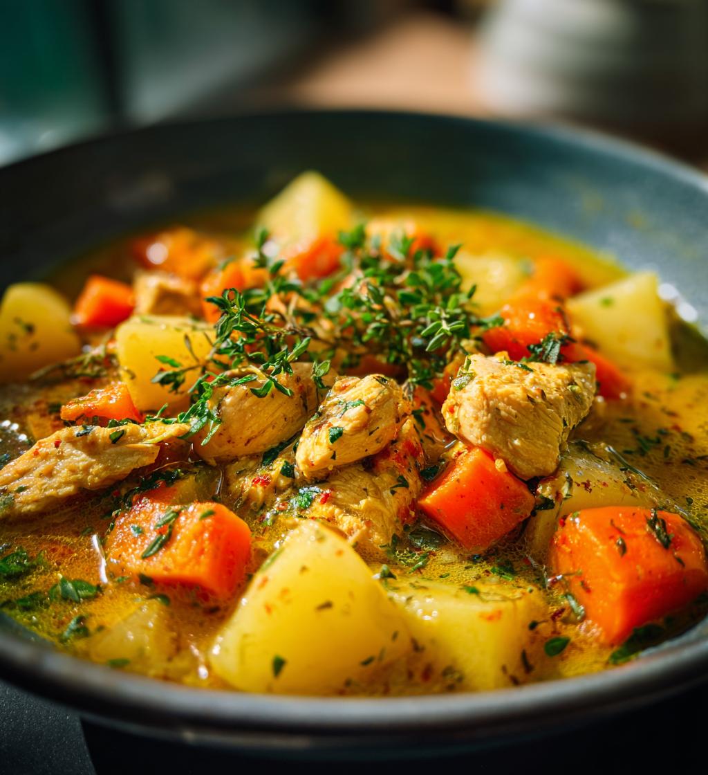 Chicken and Vegetable Stew - detail 1