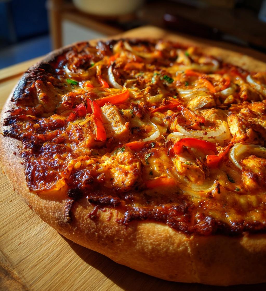 Chili Garlic Chicken Pizza - detail 1