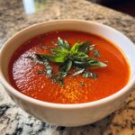 Chilled Creamy Tomato Basil Soup