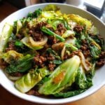 Chinese Ground Beef and Cabbage Stir Fry