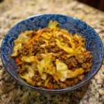 Chinese Ground Beef and Cabbage Stir Fry