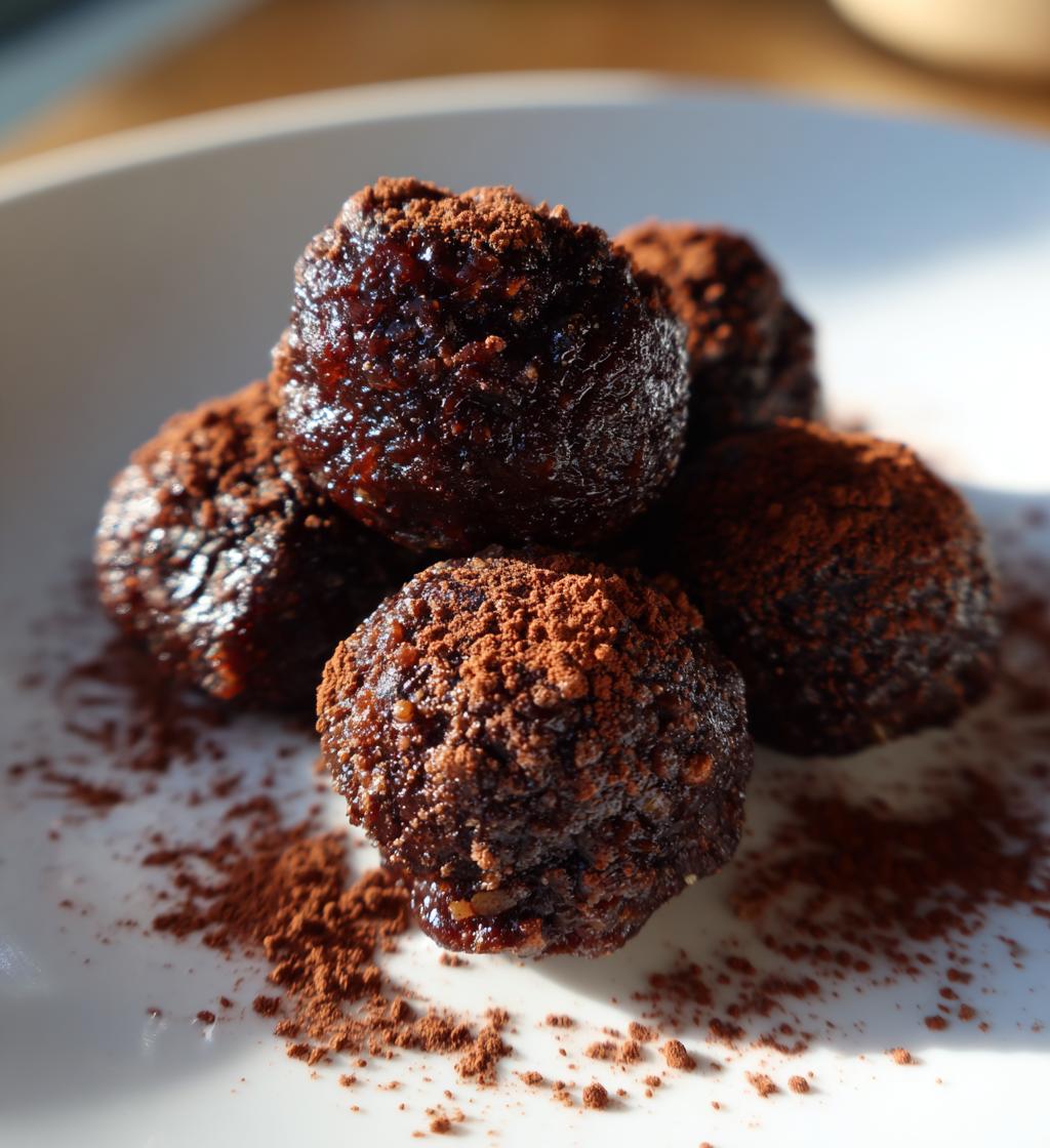 Chocolate Brownie Date Balls - detail 1