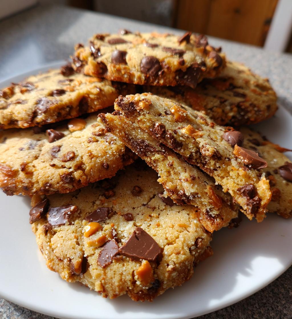 Chocolate Chip And Toffee Shortbread Cookies