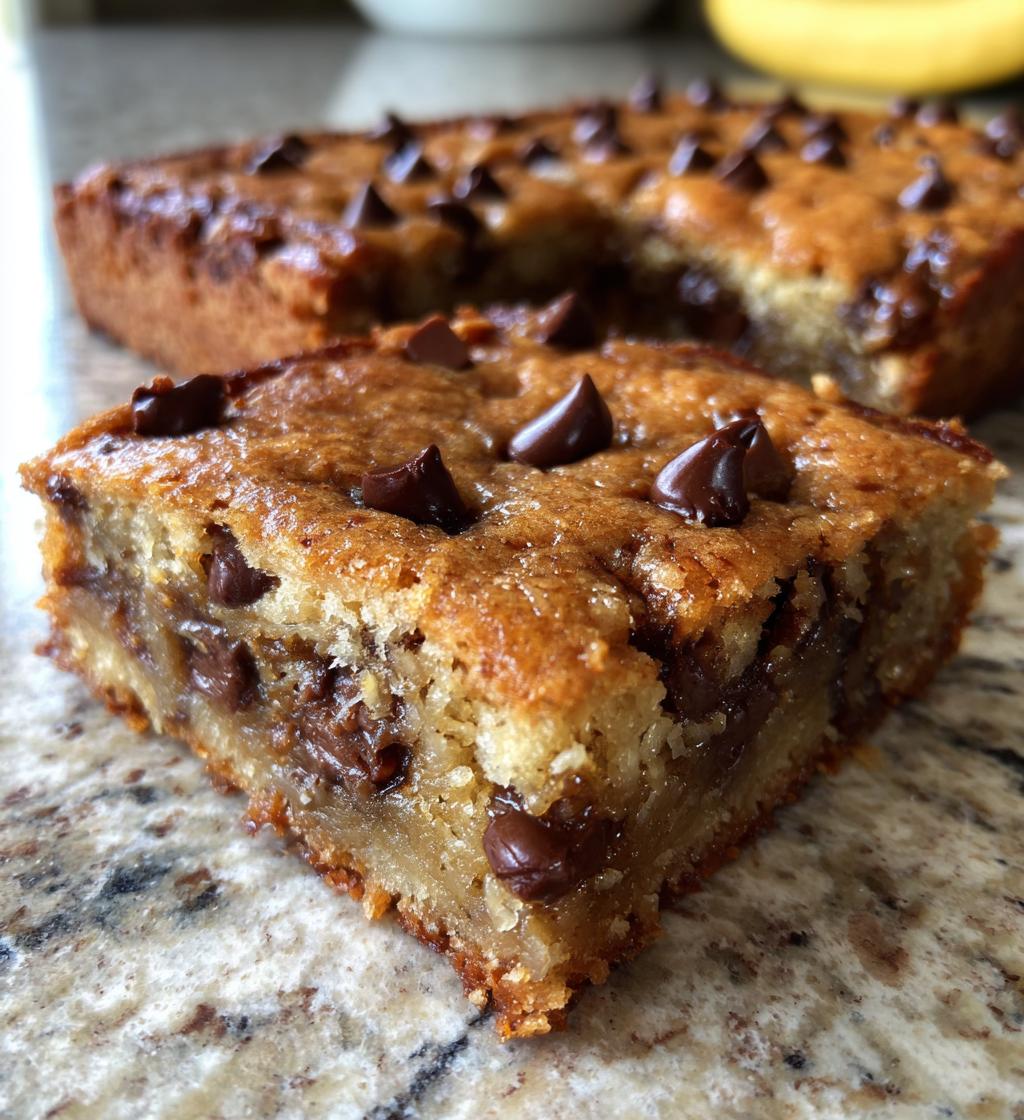 Chocolate Chip Banana Bars - detail 1