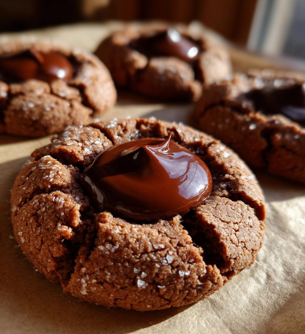 Chocolate Thumbprint Cookies - detail 1