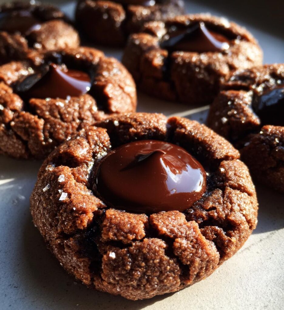Chocolate Thumbprint Cookies