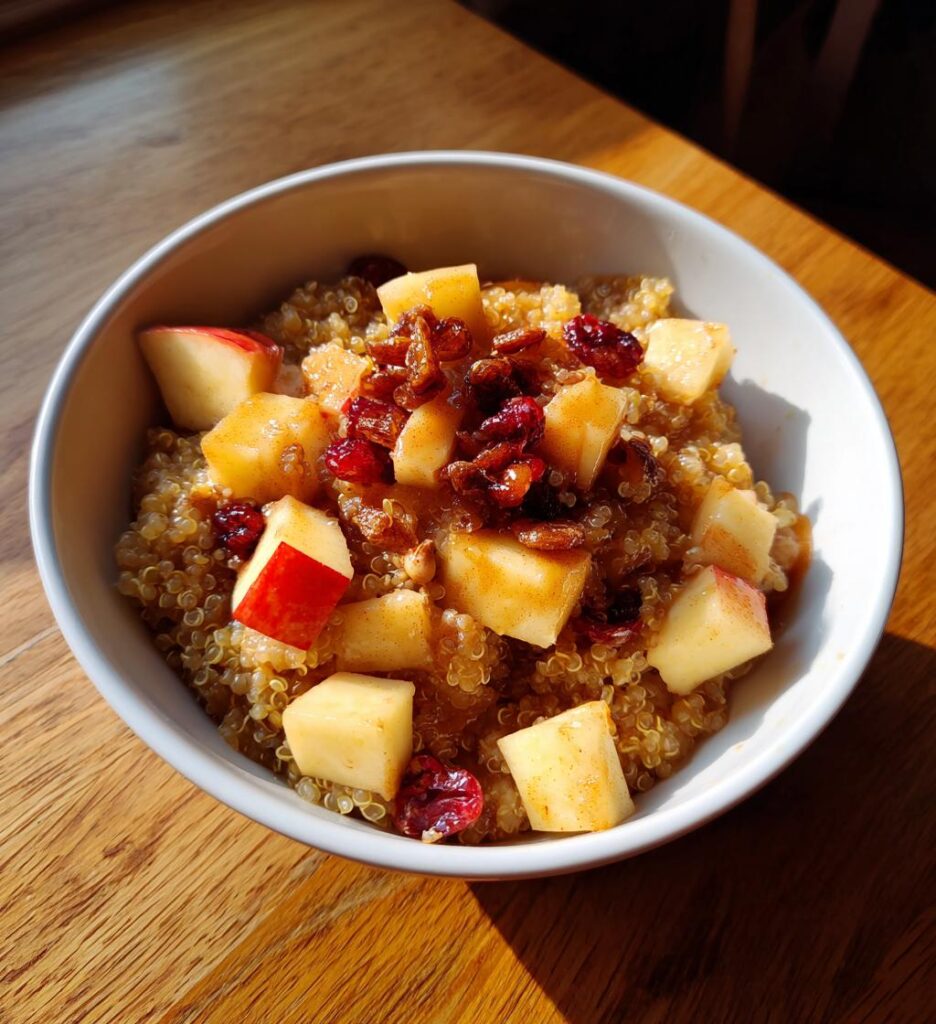 Cinnamon Apple Breakfast Quinoa