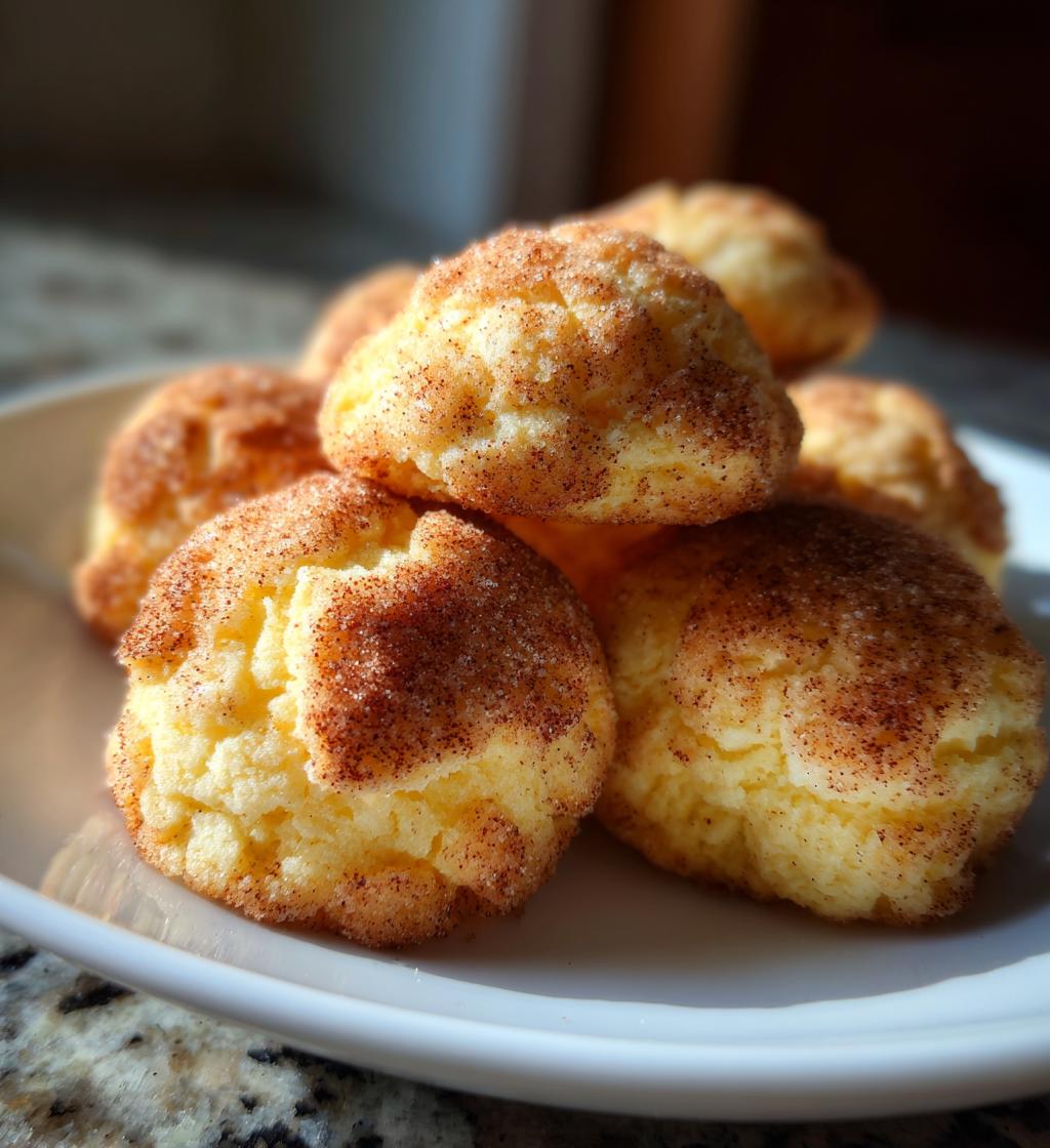 Cinnamon Sugar Snowball Cookies