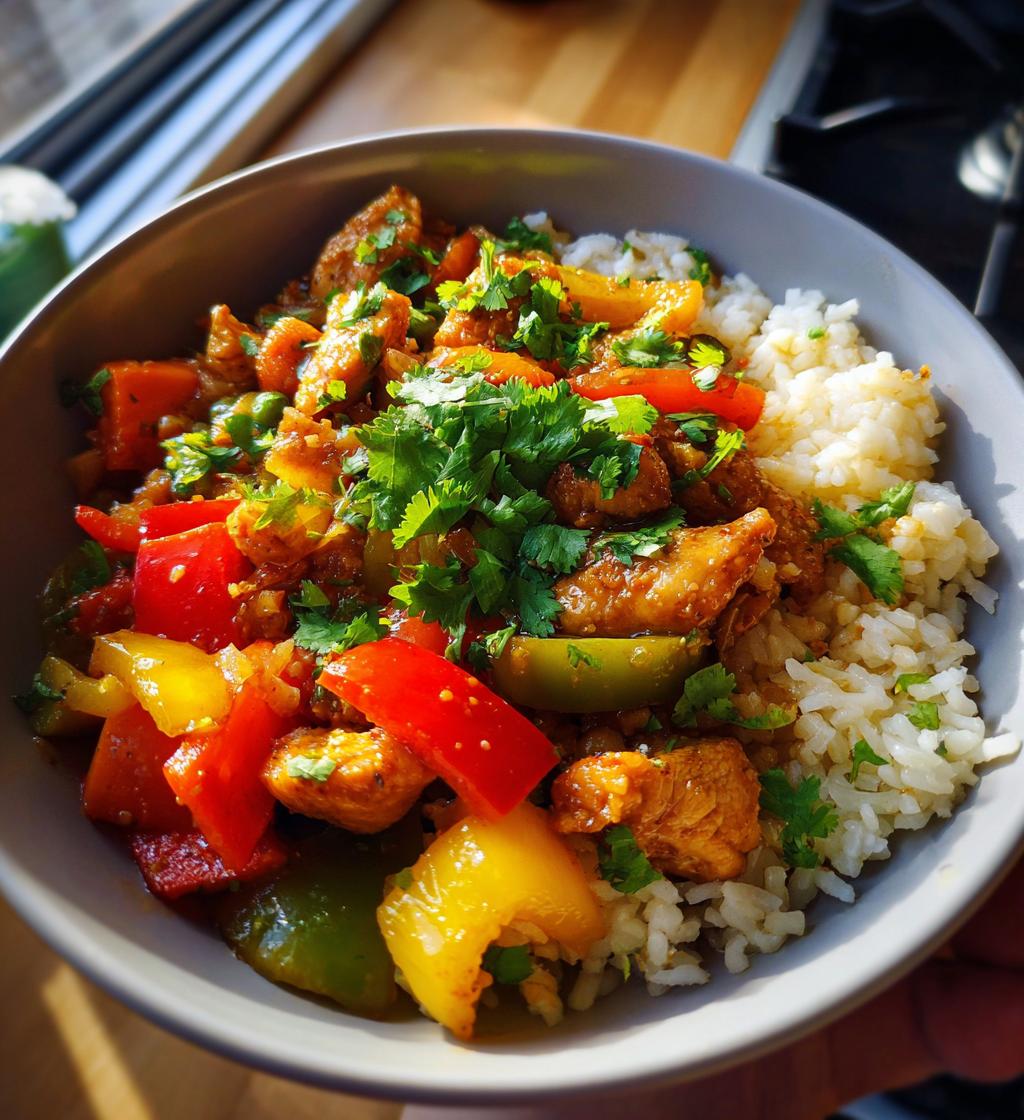 Coconut Chicken Rice Bowl - detail 1