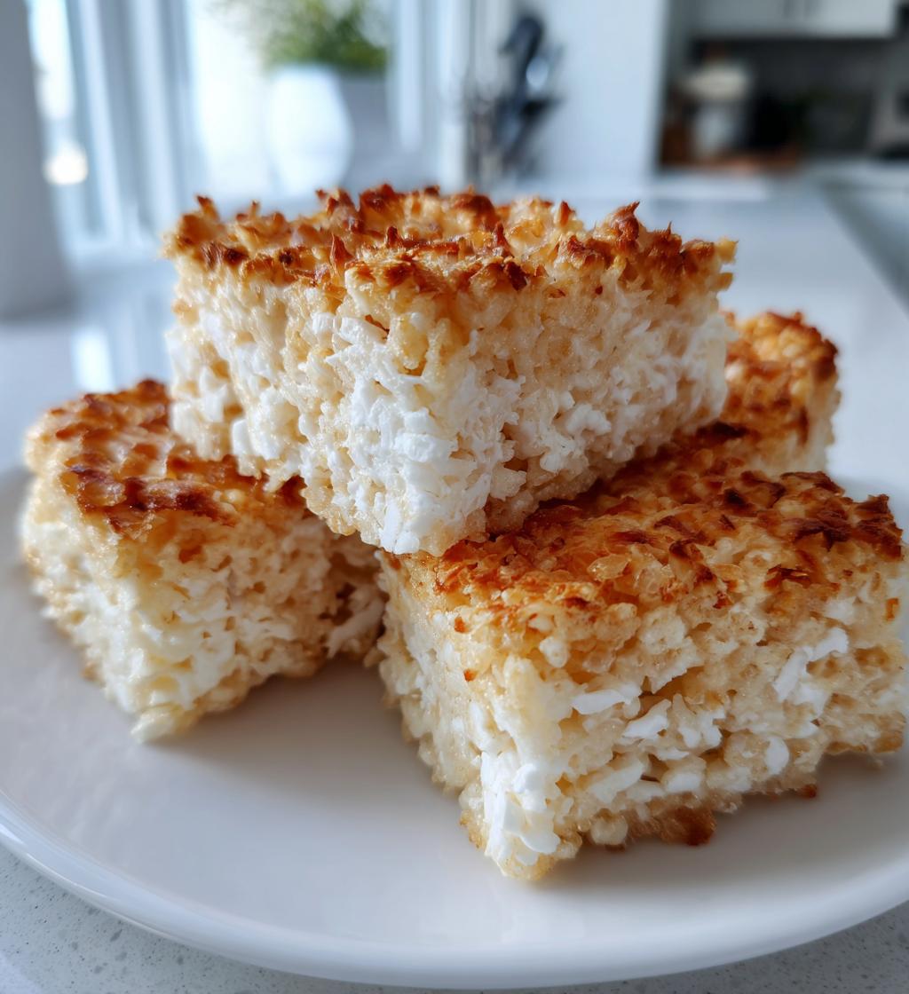 Coconut Lover's Rice Krispy Treats - detail 1