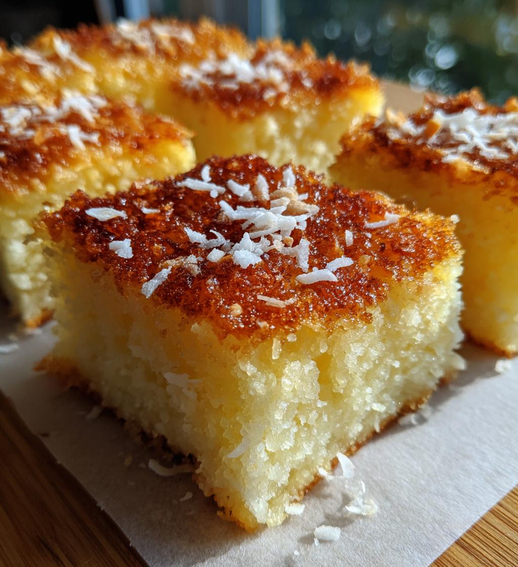 Coconut Mochi Cake - detail 1