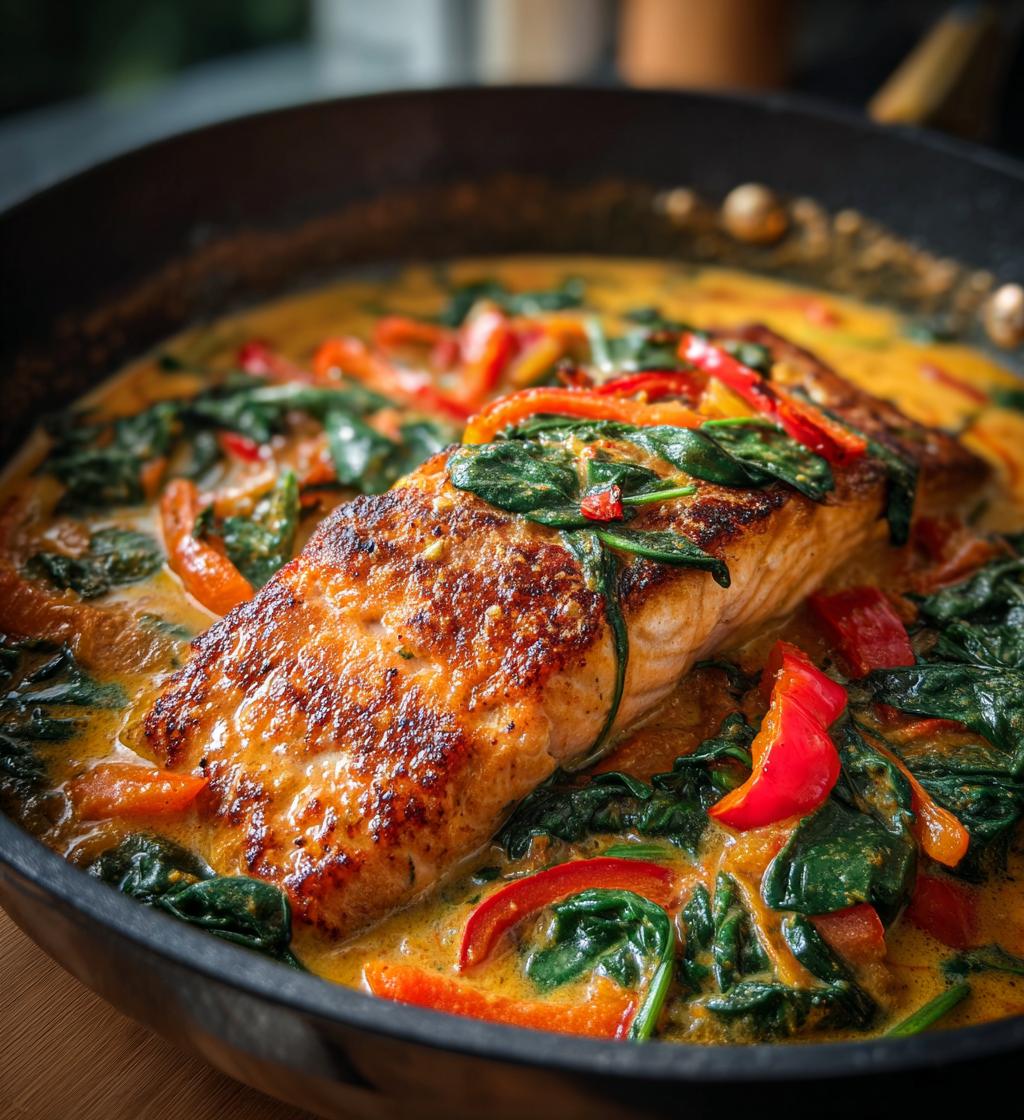 Coconut Red Curry Salmon - detail 1