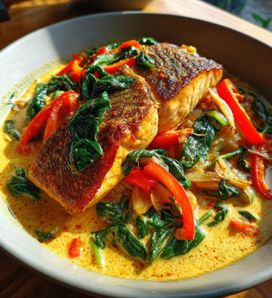 Coconut Red Curry Salmon